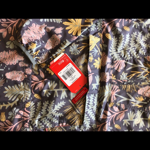 North Face Fanorak Hooded Jacket Woodland Floral - Picture 4 of 8